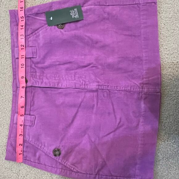 Purple Corduroy Mini Skirt Women's Size 8 NWT Preppy Clueless Wild Fable - Picture 5 of 7